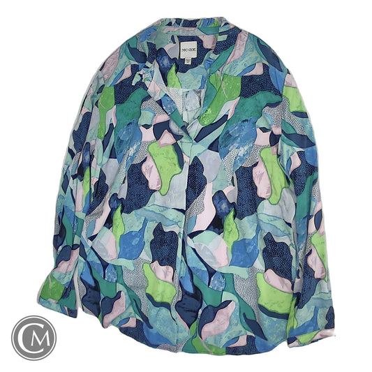 Top Ls By Nic + Zoe In Blue & Green, Size: S image 1