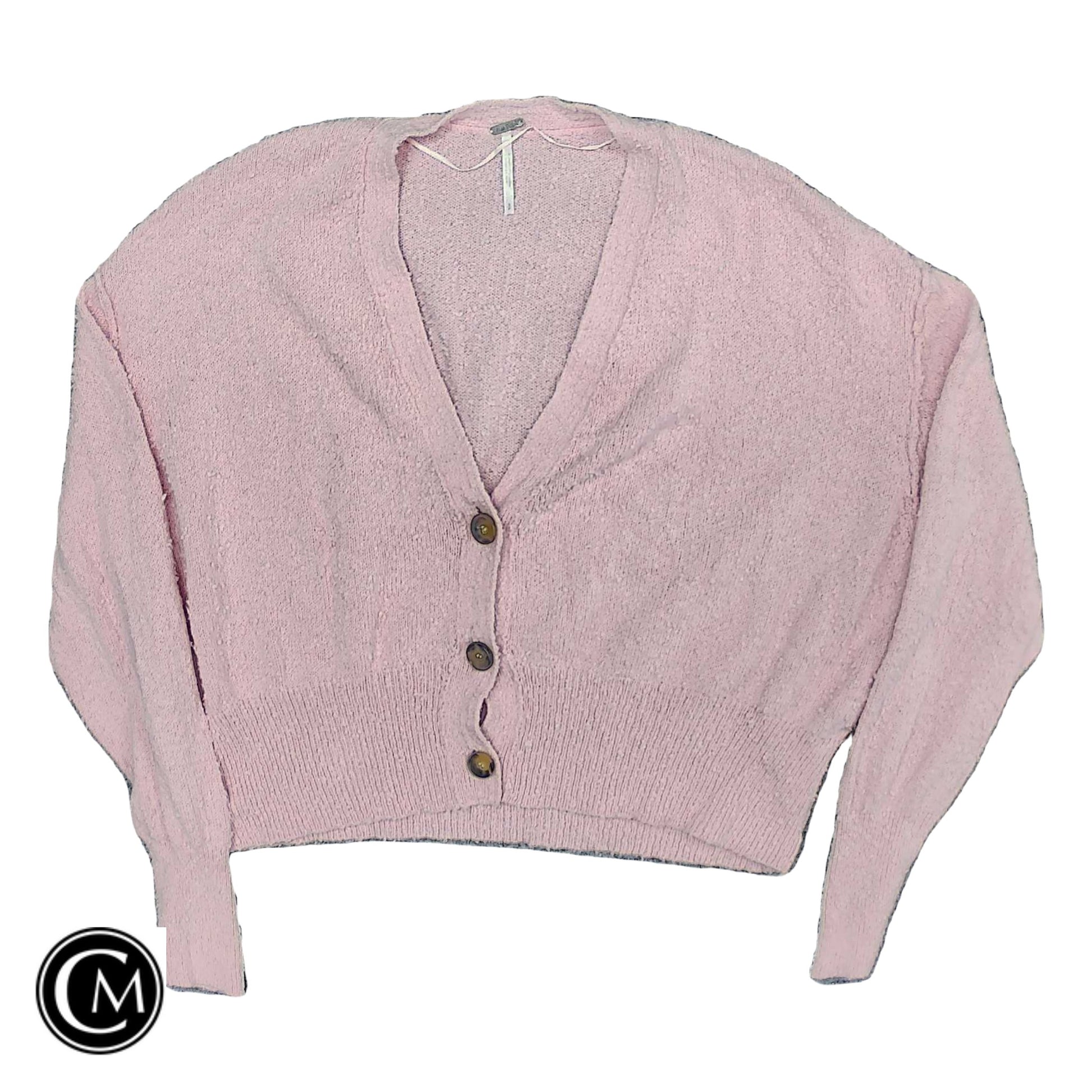 Sweater Cardigan By Free People In Pink, Size: S image 1