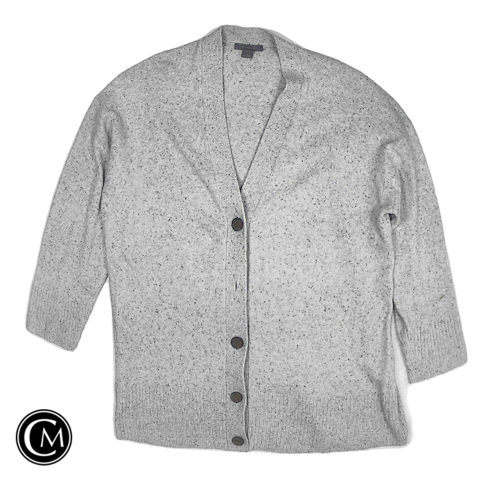 Sweater Cardigan By Something Navy In Grey, Size: Xxl image 1