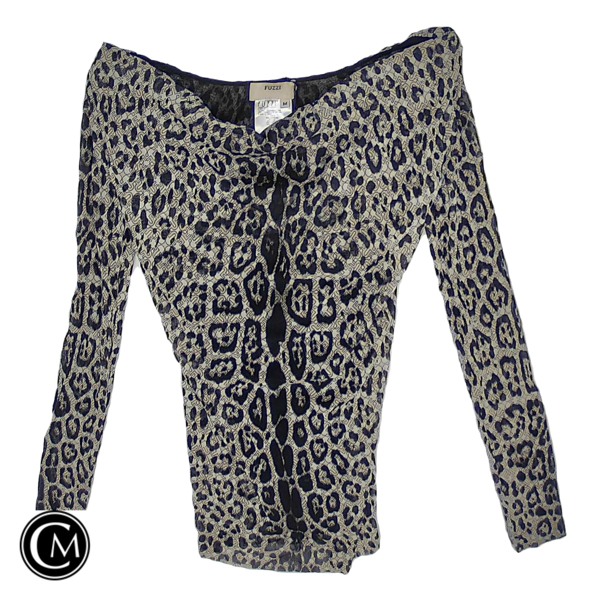 Blouse Ls By Cma In Animal Print, Size: M image 1