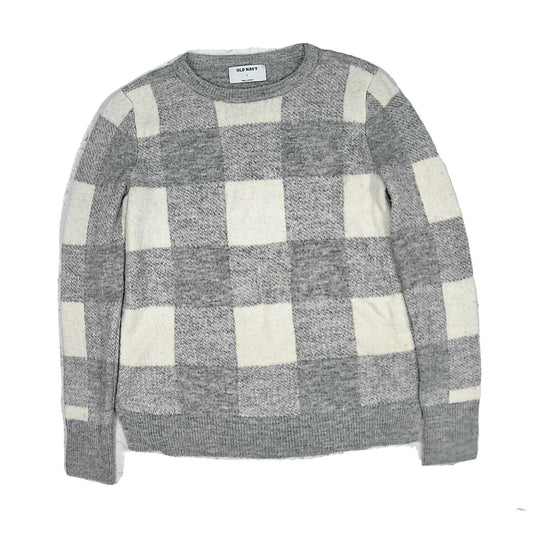 Sweater By Old Navy In Grey & White, Size: S image 1