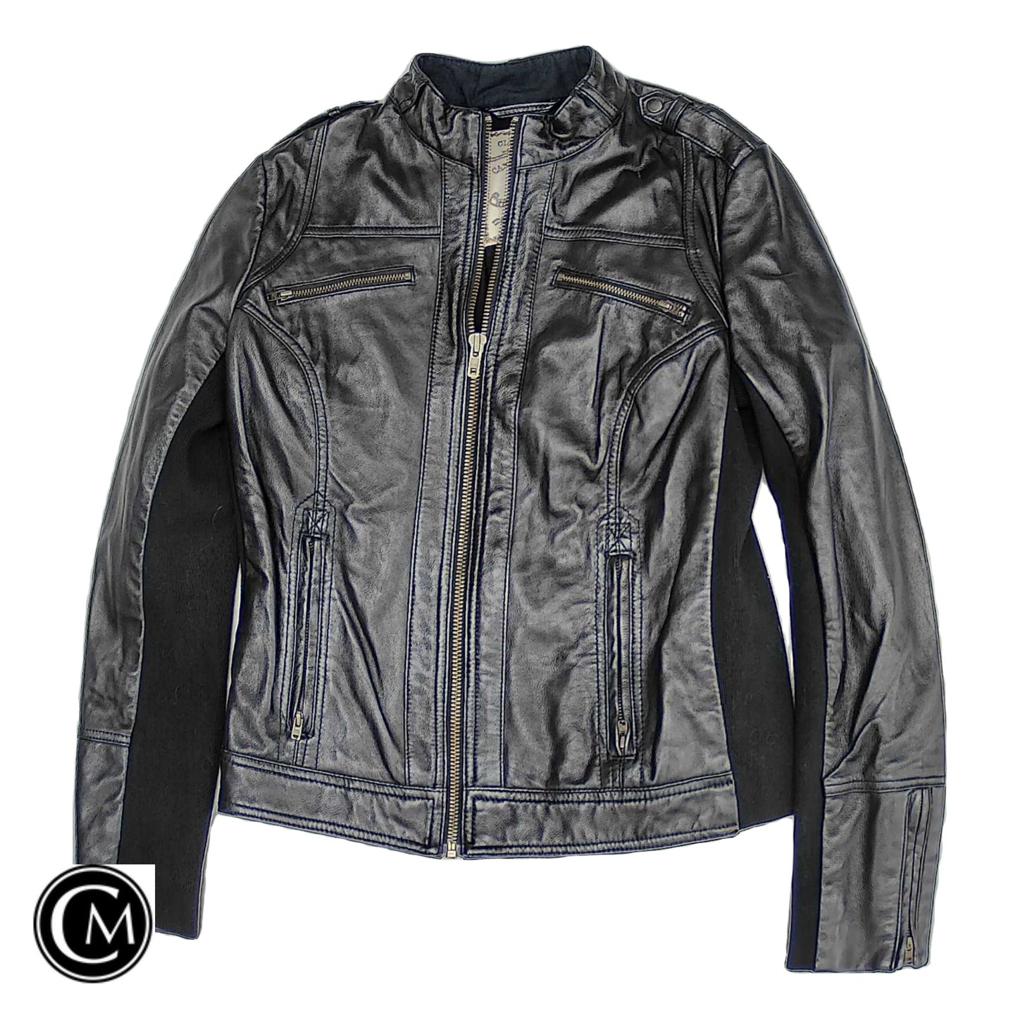 Jacket Leather By Mng In Black, Size: S image 1
