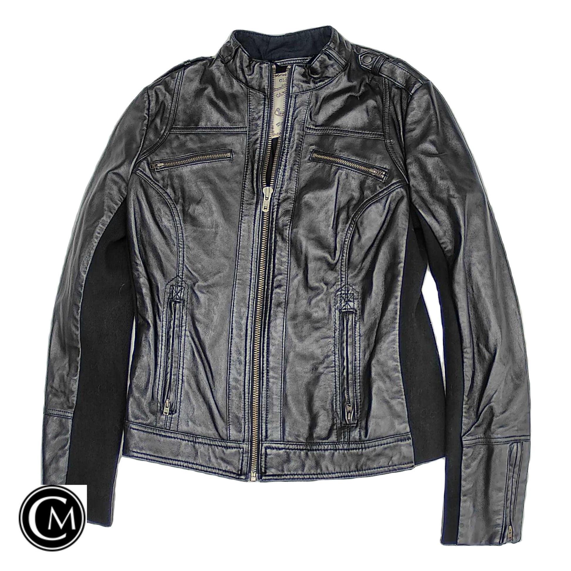 Jacket Leather By Mng In Black, Size: S image 1