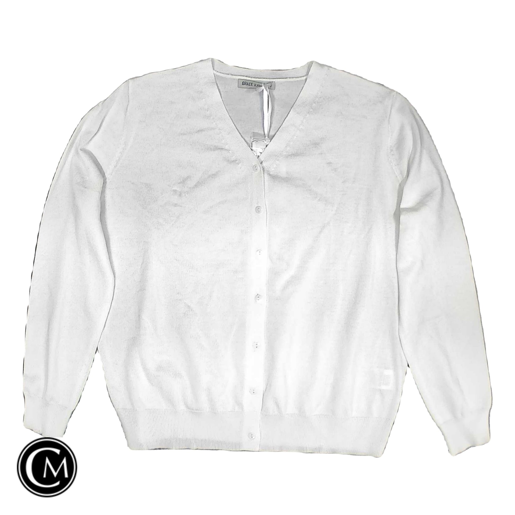 Cardigan By Grace Karin In White, Size: Xl image 1