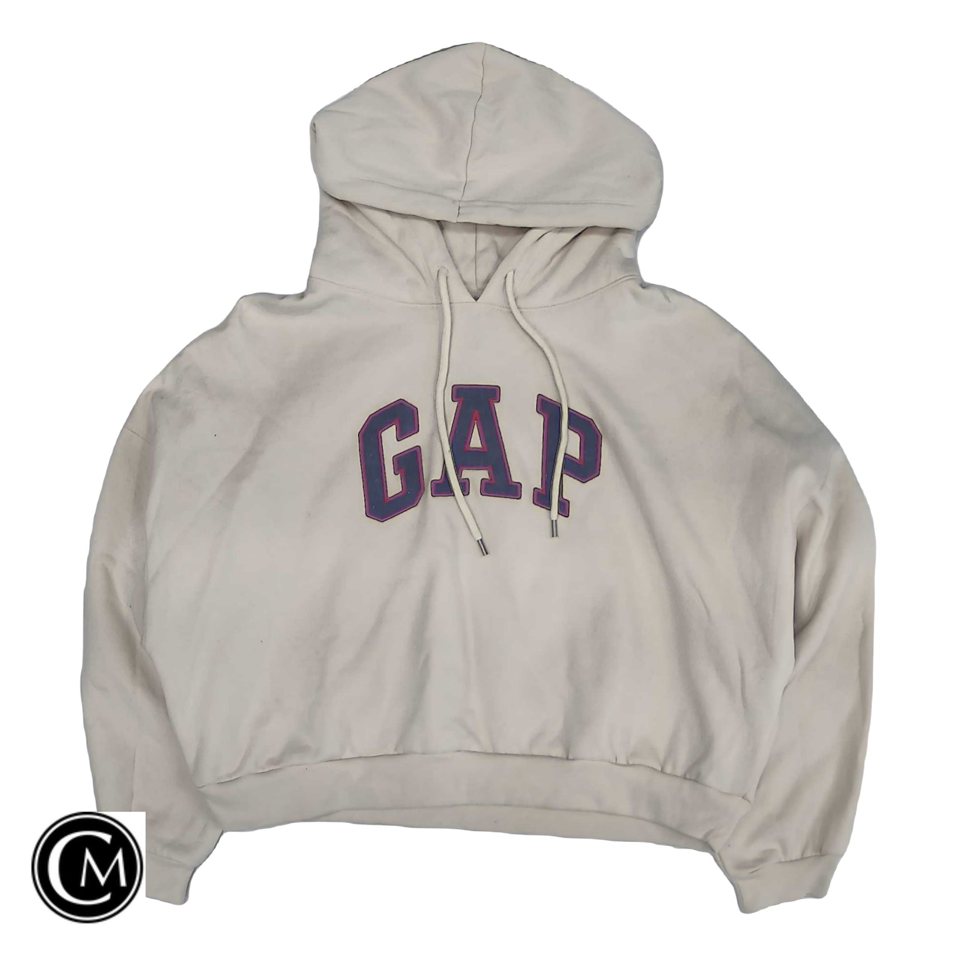 Sweatshirt Hoodie By Gap In Beige, Size: L image 1