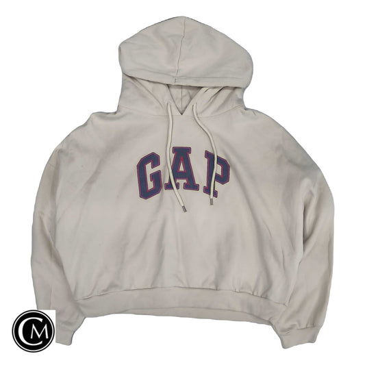 Sweatshirt Hoodie By Gap In Beige, Size: L image 1