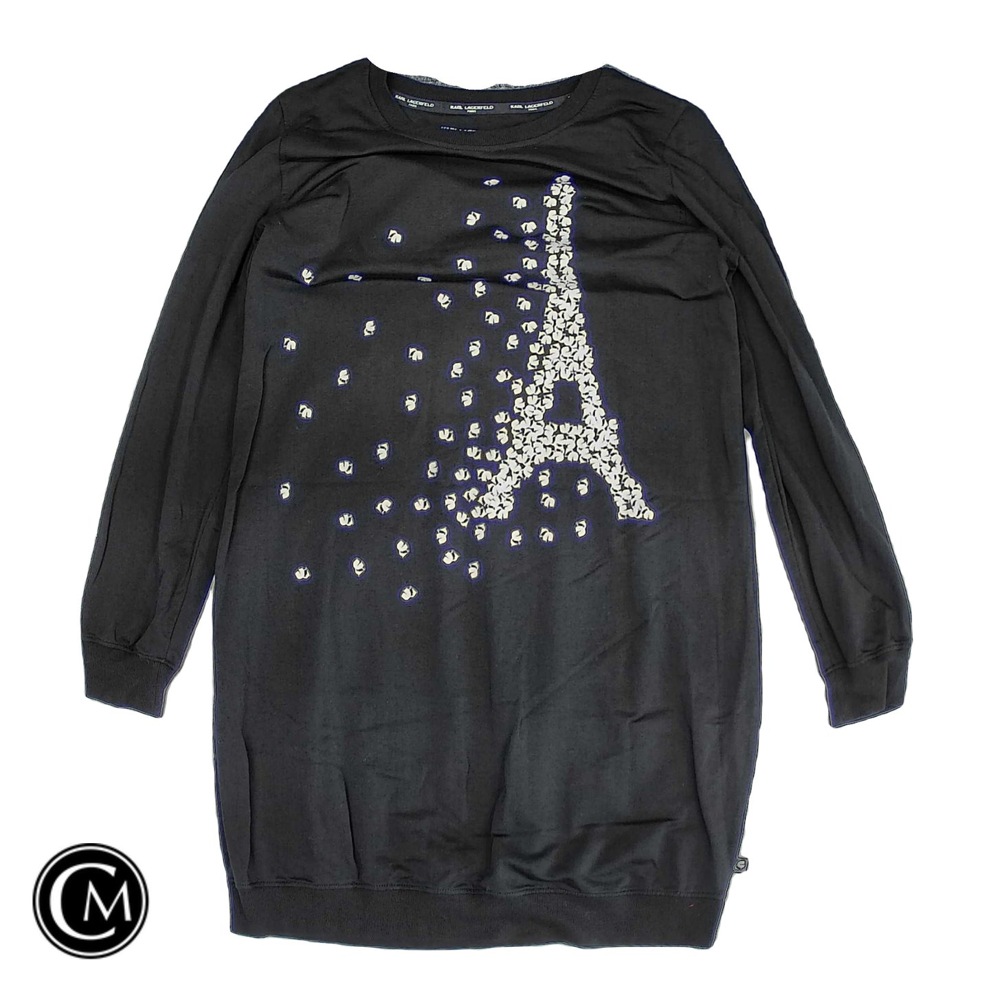 Dress Casual Short By Karl Lagerfeld In Black, Size: M image 1