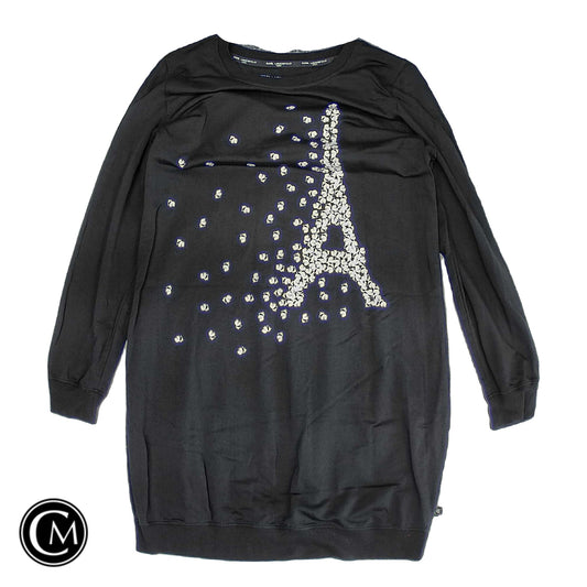 Dress Casual Short By Karl Lagerfeld In Black, Size: M image 1