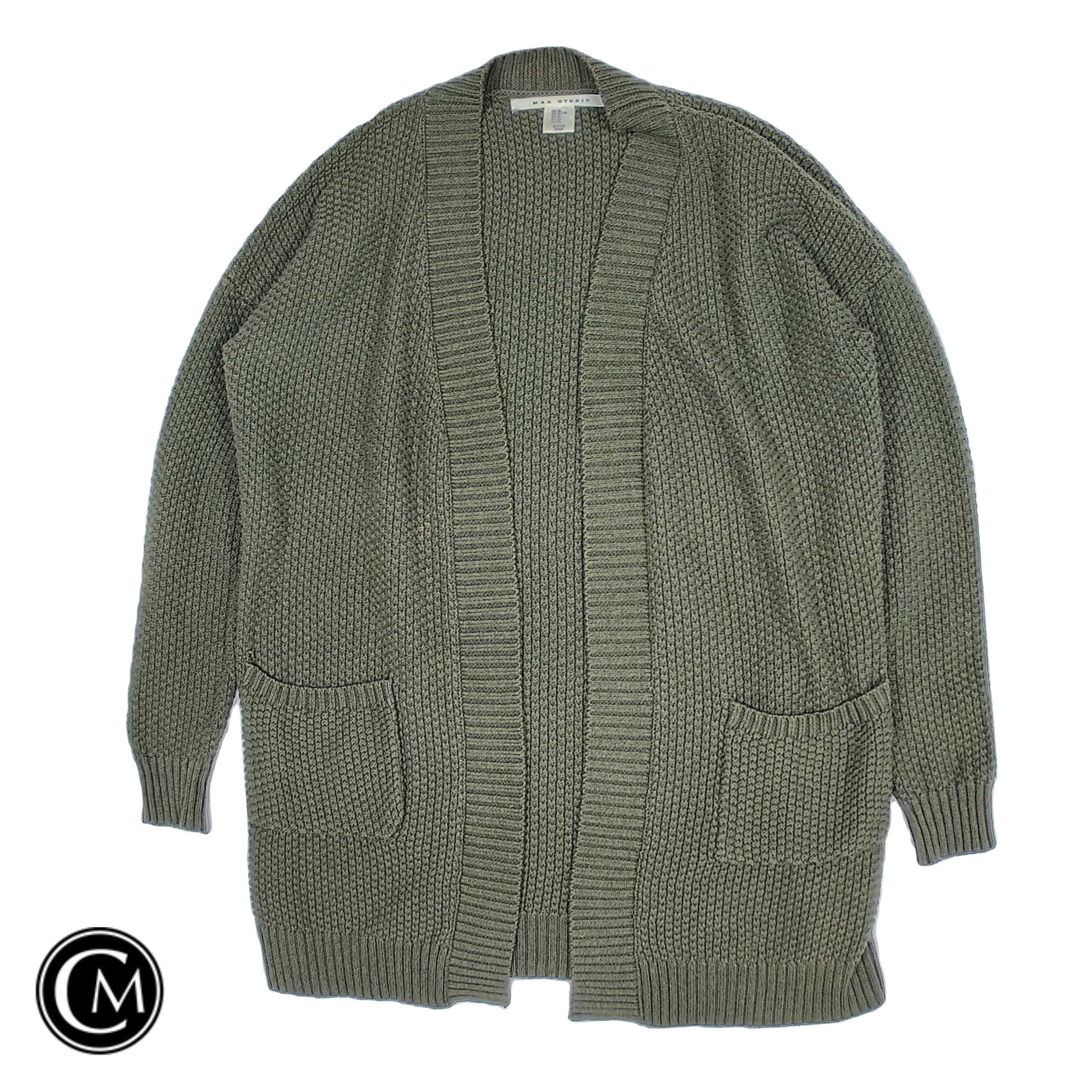 Sweater Cardigan By Max Studio In Green, Size: Xl image 1