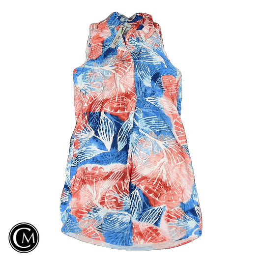 Dress Casual Short By Nic + Zoe In Blue & Orange, Size: Xs image 1
