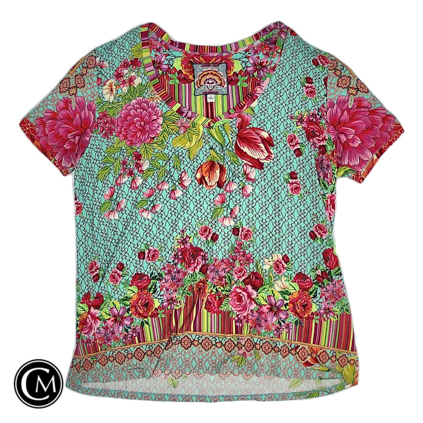 Top Ss Designer By Johnny Was In Multi, Size: L image 1