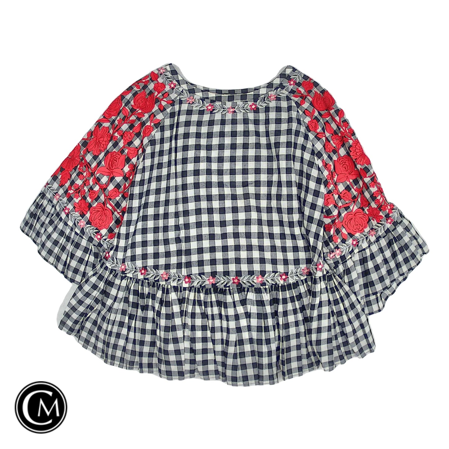 Tunic Ss By Anthropologie In Black & Red, Size: Xl image 1