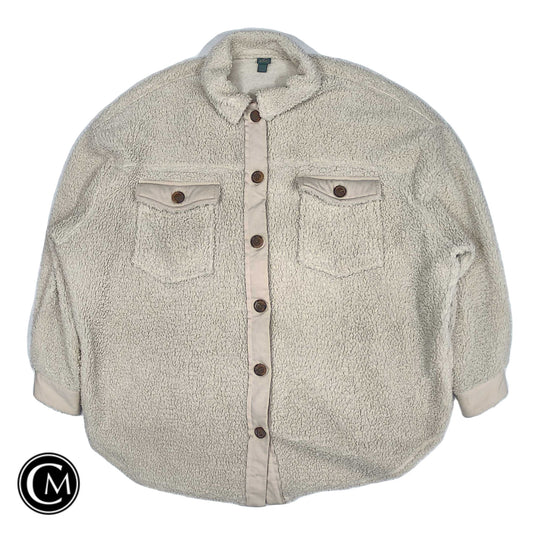 Jacket Shirt By Wild Fable In Cream, Size: Xl image 1