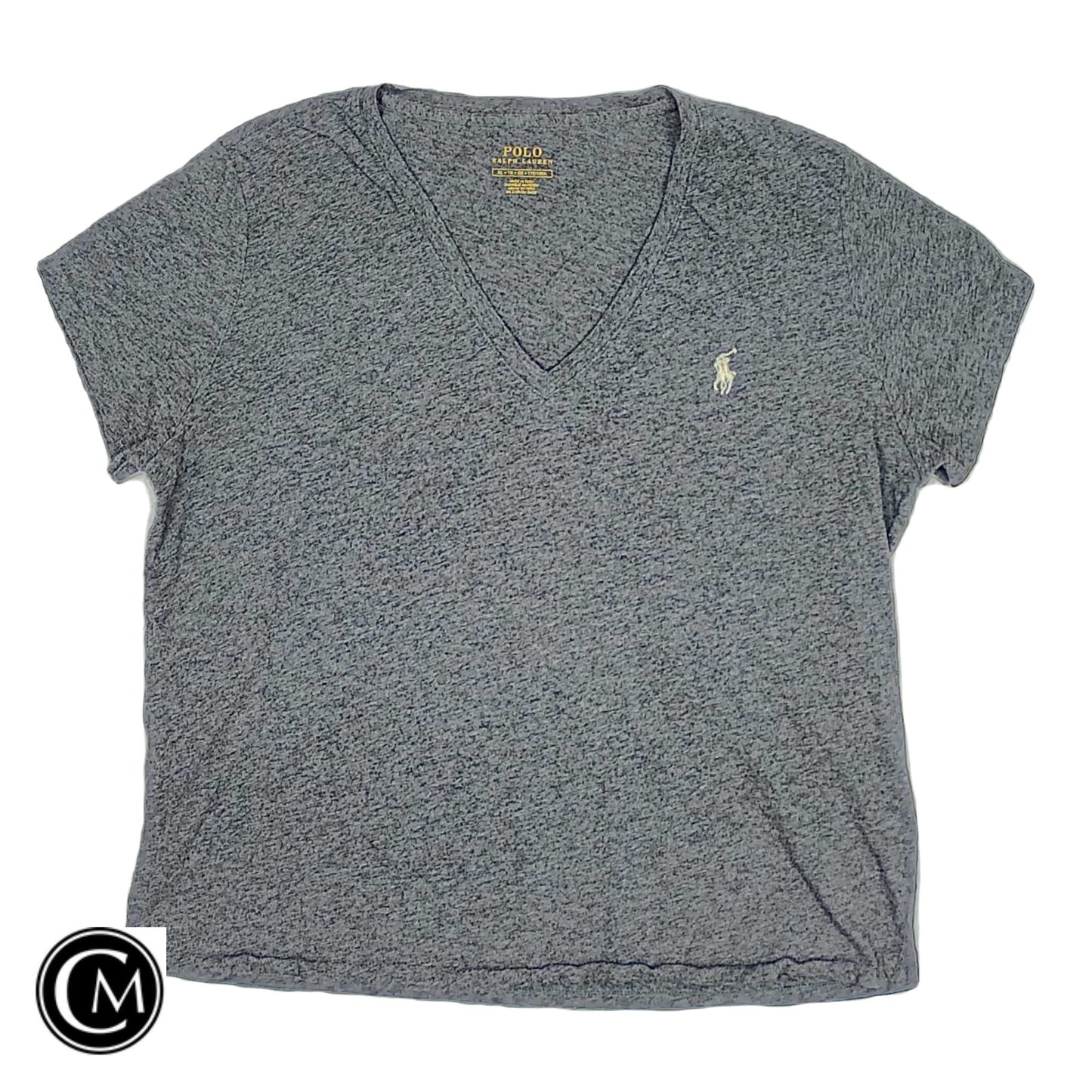 Top Ss Basic By Polo Ralph Lauren In Grey, Size: Xl image 1