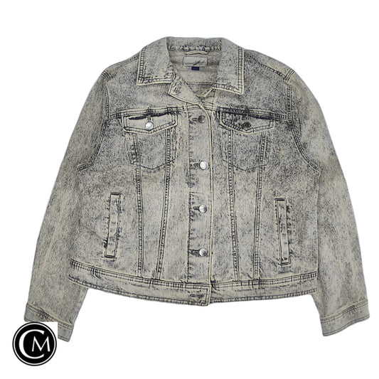 Jacket Denim By Universal Thread In Grey Denim, Size: L image 1