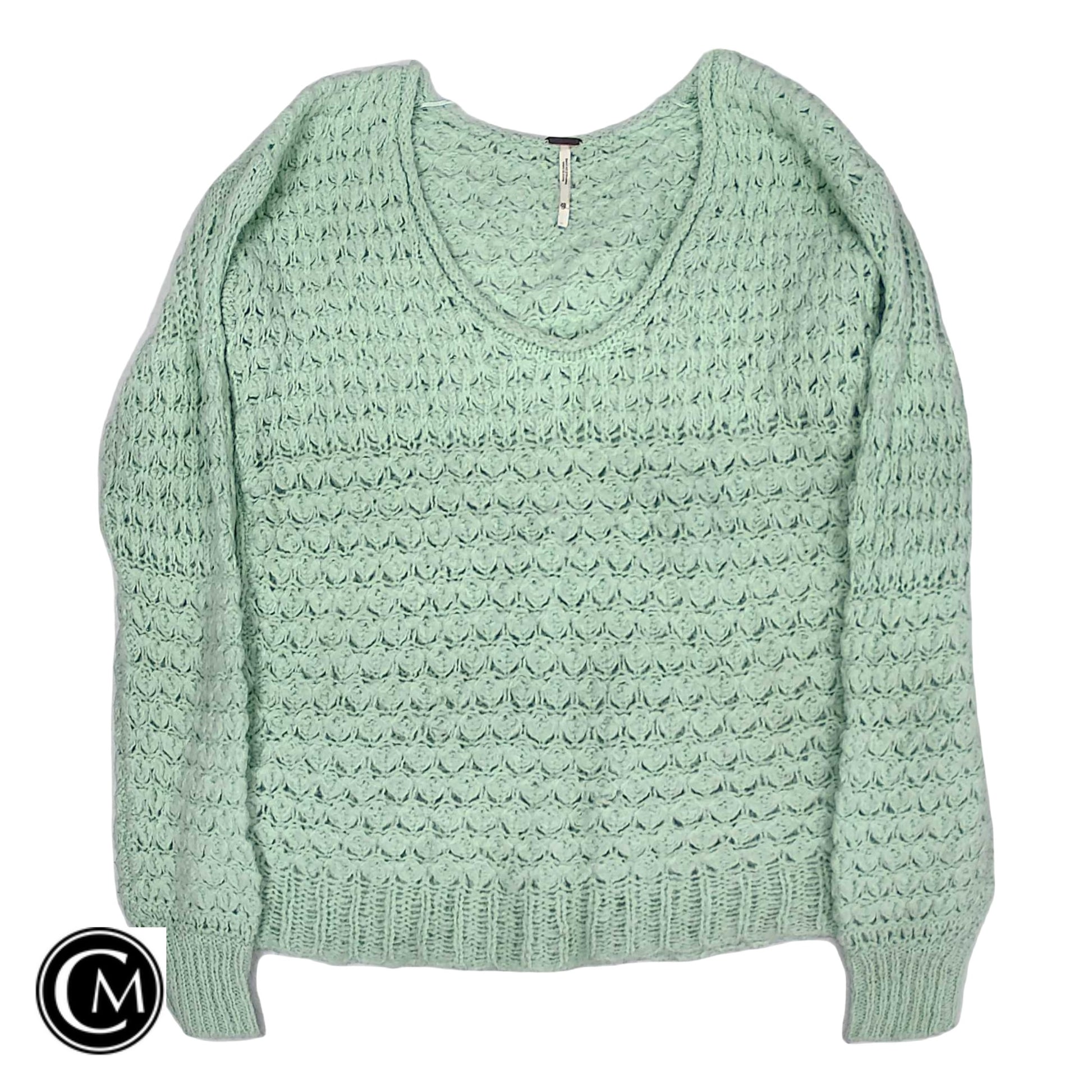 Sweater By Free People In Green, Size: Xs image 1