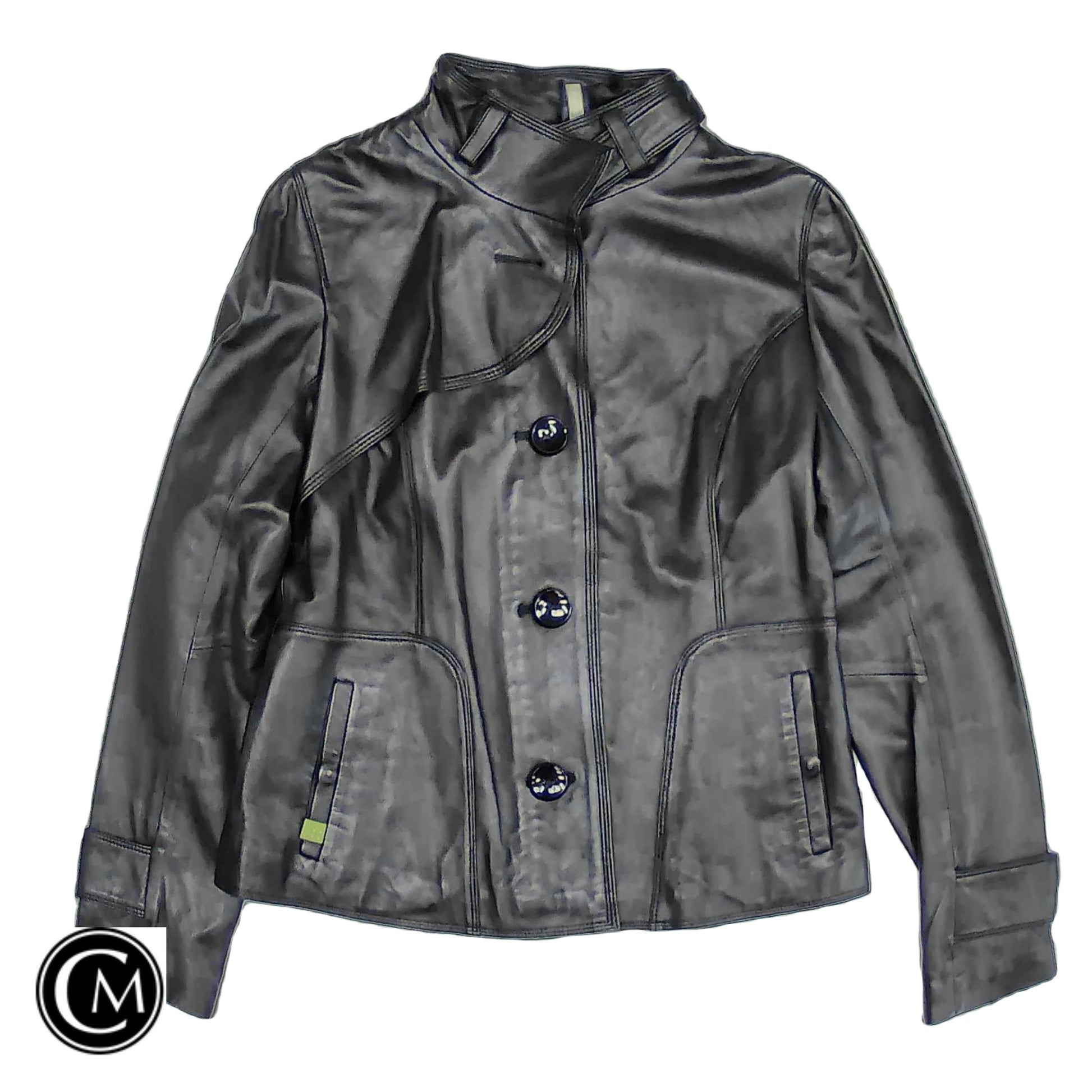 Jacket Leather By Cmb In Black, Size: M image 1
