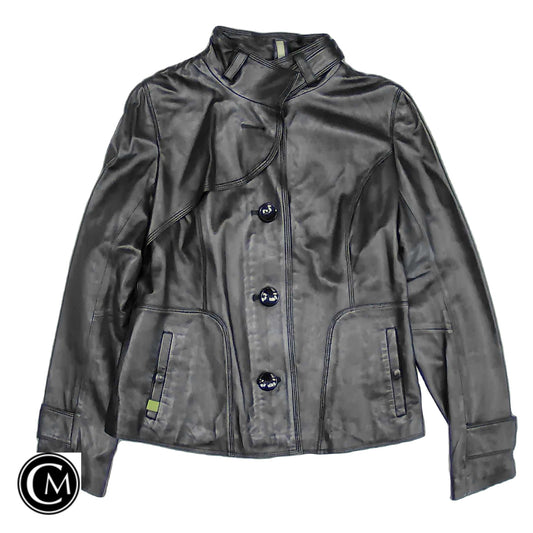 Jacket Leather By Cmb In Black, Size: M image 1