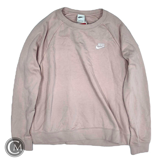 Sweatshirt Crewneck By Nike In Pink, Size: L image 1