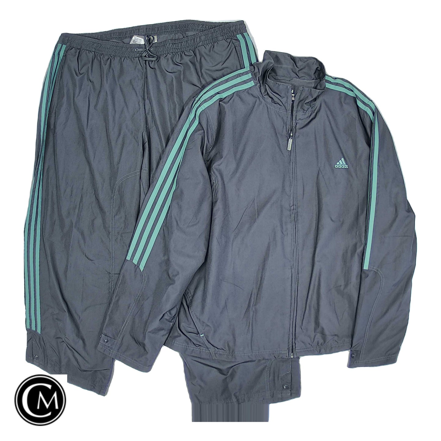 Athletic Pants 2pc By Adidas In Black, Size: 2x image 1