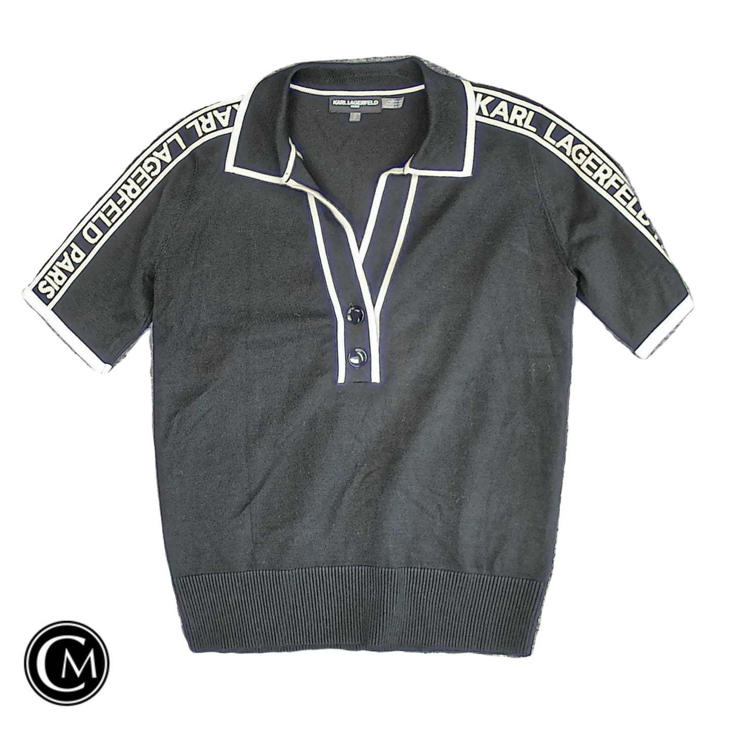 Top Ss By Karl Lagerfeld In Black, Size: S image 1