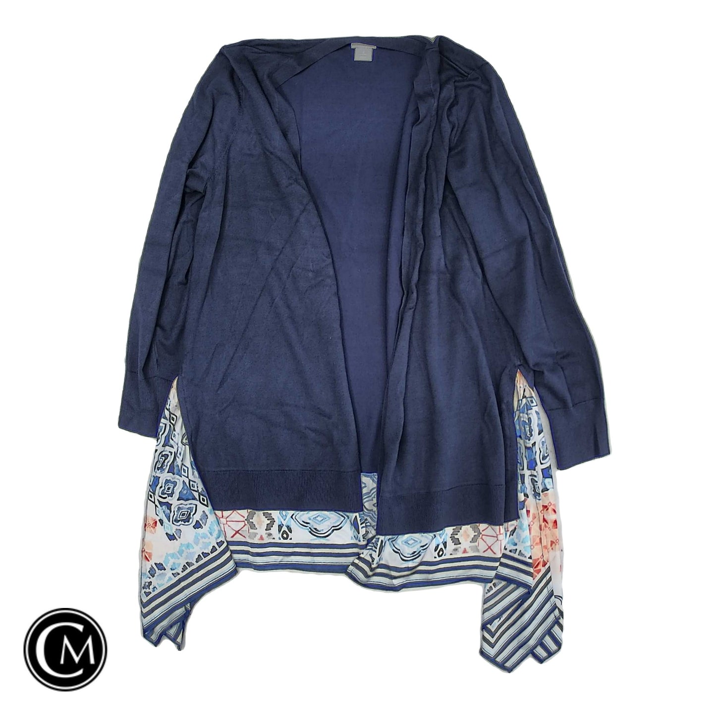 Cardigan By Chicos In Navy, Size: L image 1