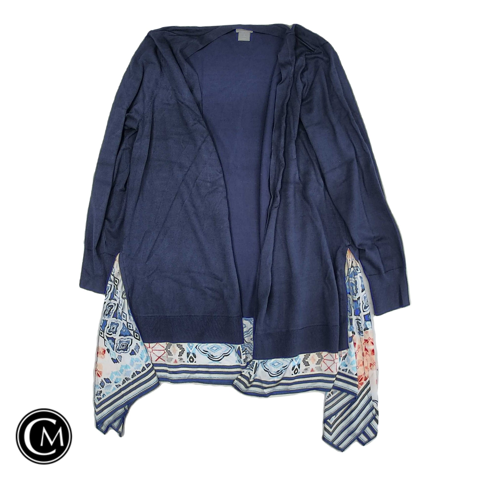 Cardigan By Chicos In Navy, Size: L image 1
