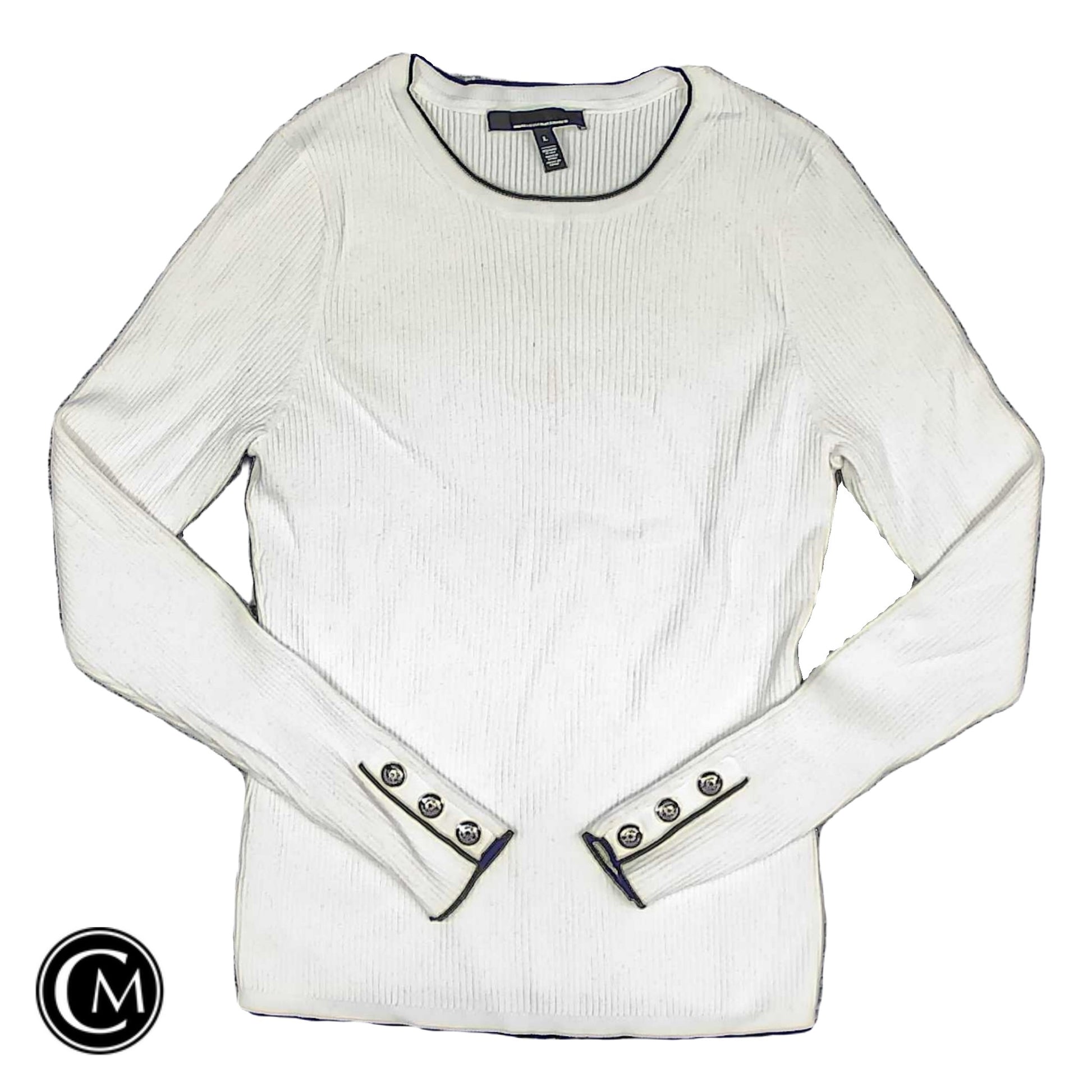 Top Ls By White House Black Market In White, Size: L image 1