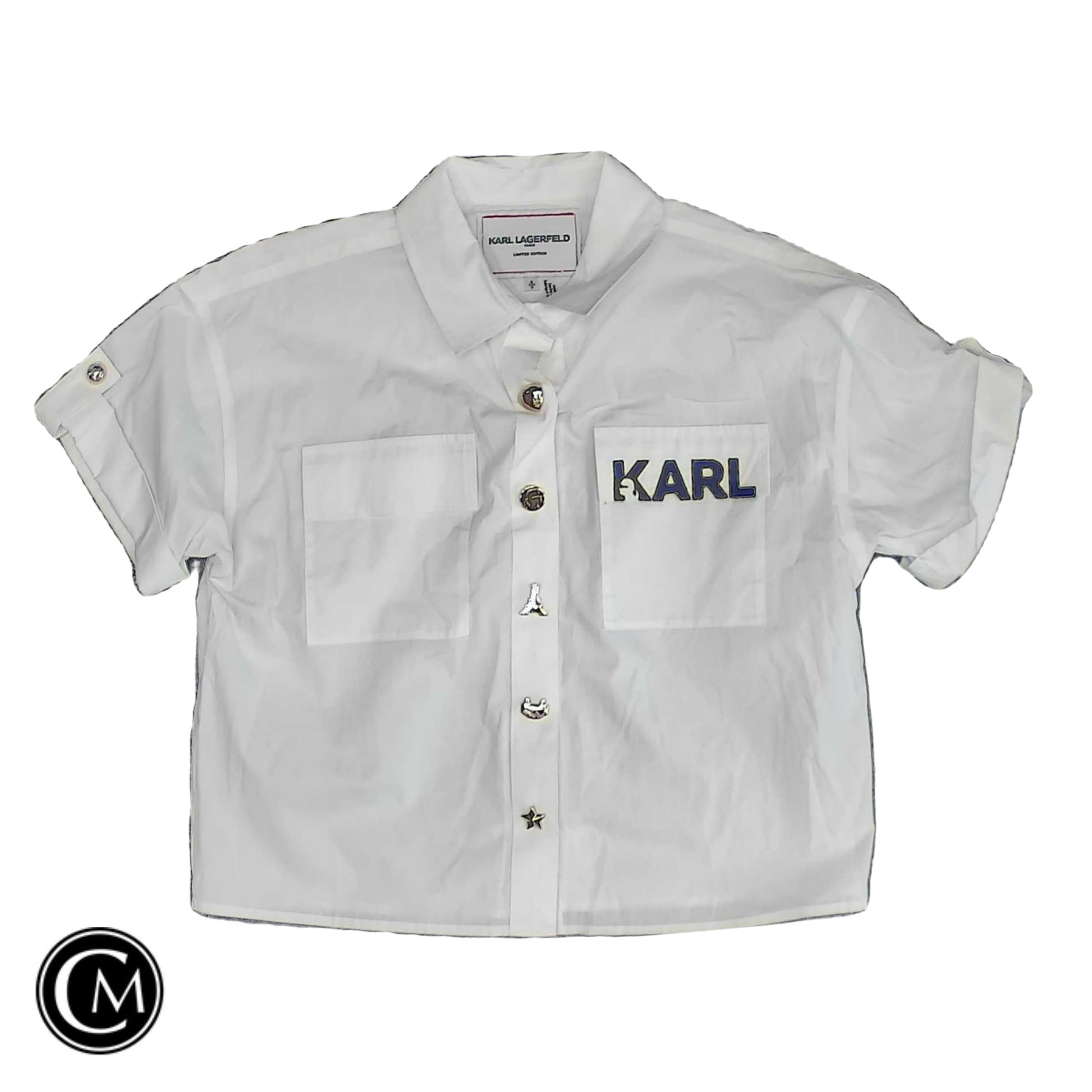 Top Ss By Karl Lagerfeld In White, Size: S image 1
