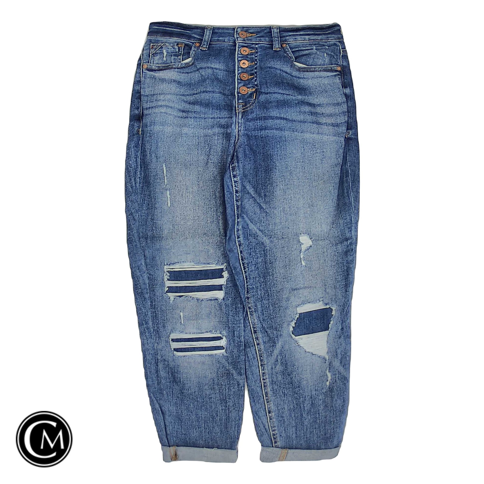 Jeans Straight By Maurices In Blue Denim, Size: 12 image 1