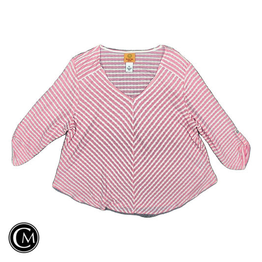 Top Ls By Ruby Rd In Pink & White, Size: Lp image 1