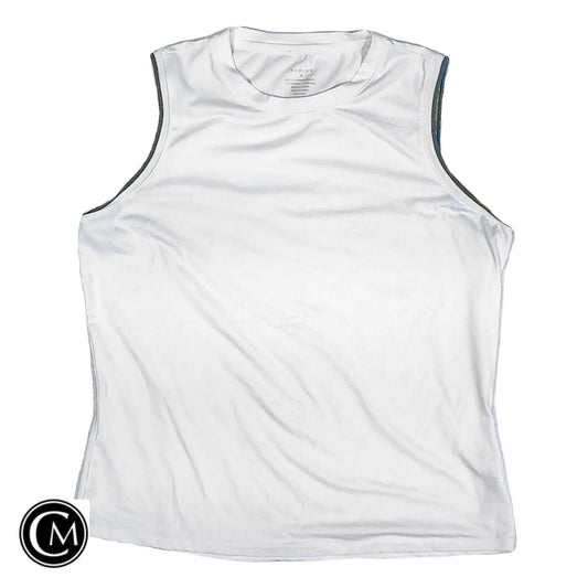 Athletic Tank Top By Varley In Green & White, Size: M image 1