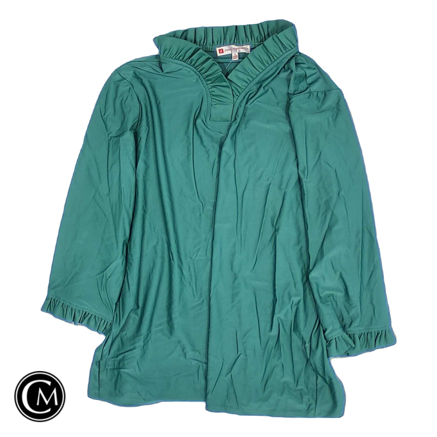Top 3/4 Sleeve By Jude Connally In Green, Size: M image 1