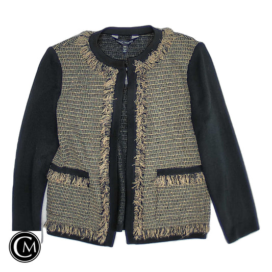 Blazer By Ming Wang In Black & Gold, Size: Xxs image 1