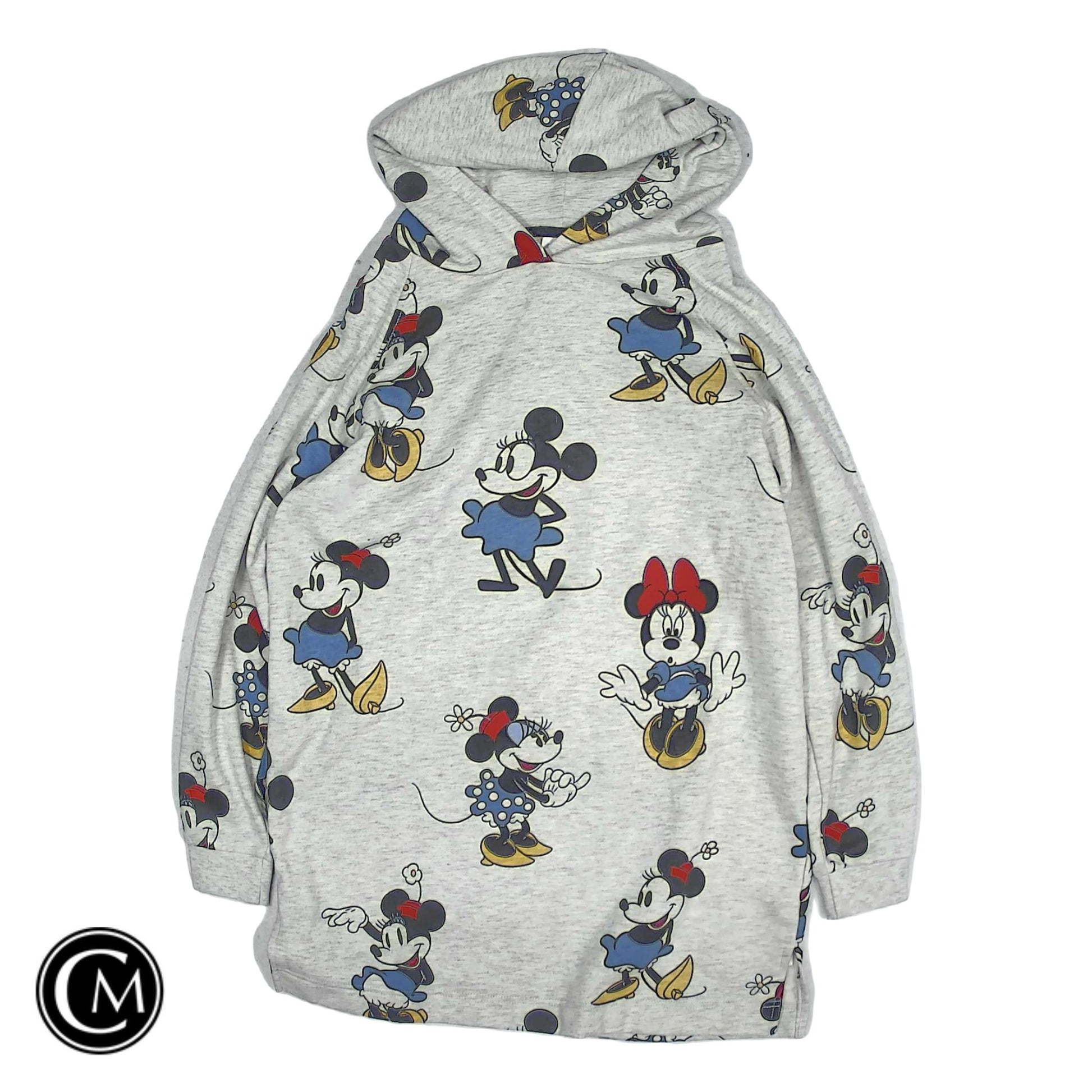 Sweatshirt Hoodie By Disney In Grey, Size: M image 1