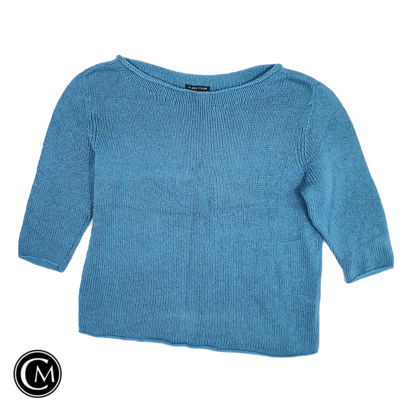 Sweater By Eileen Fisher In Blue, Size: L image 1