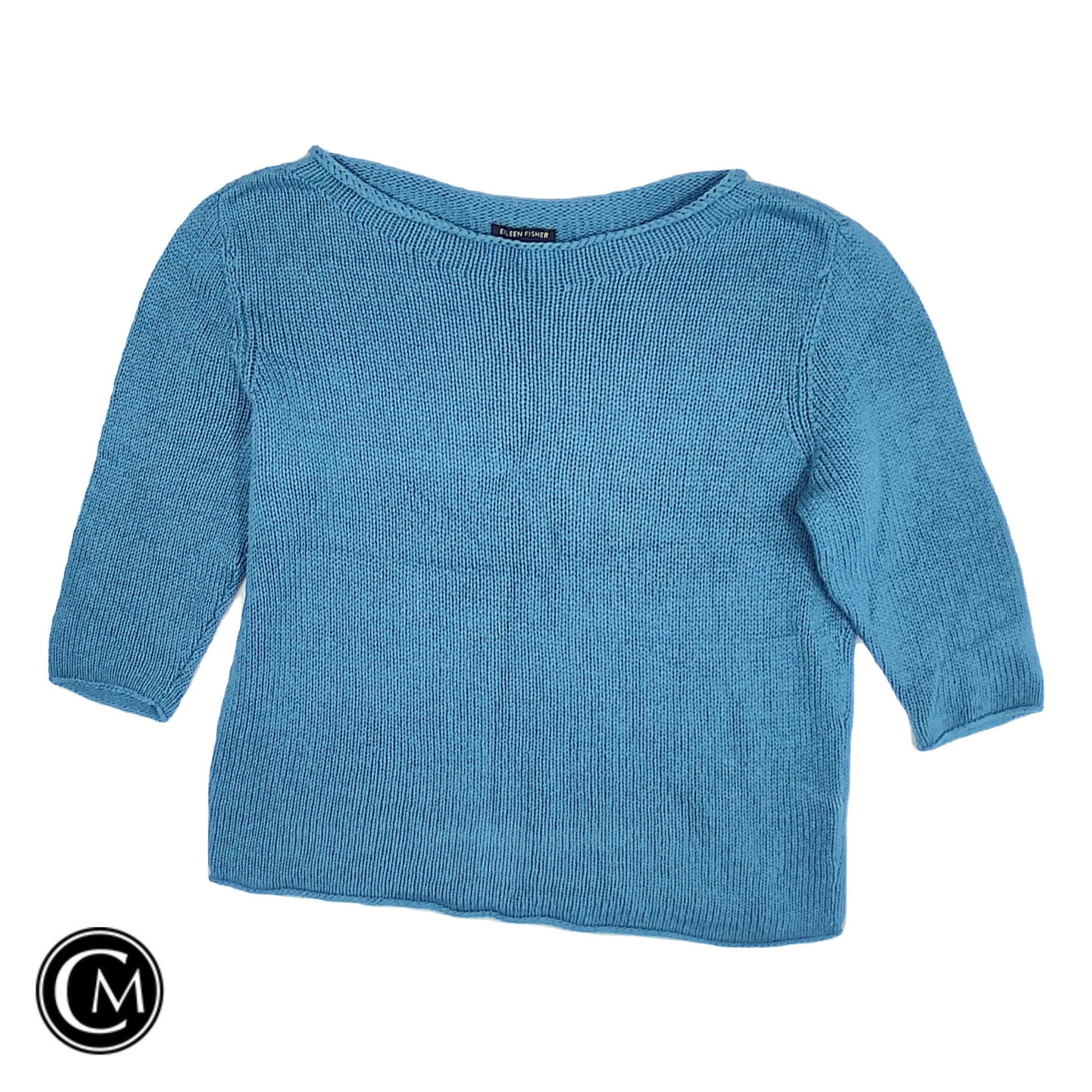 Sweater By Eileen Fisher In Blue, Size: L image 1