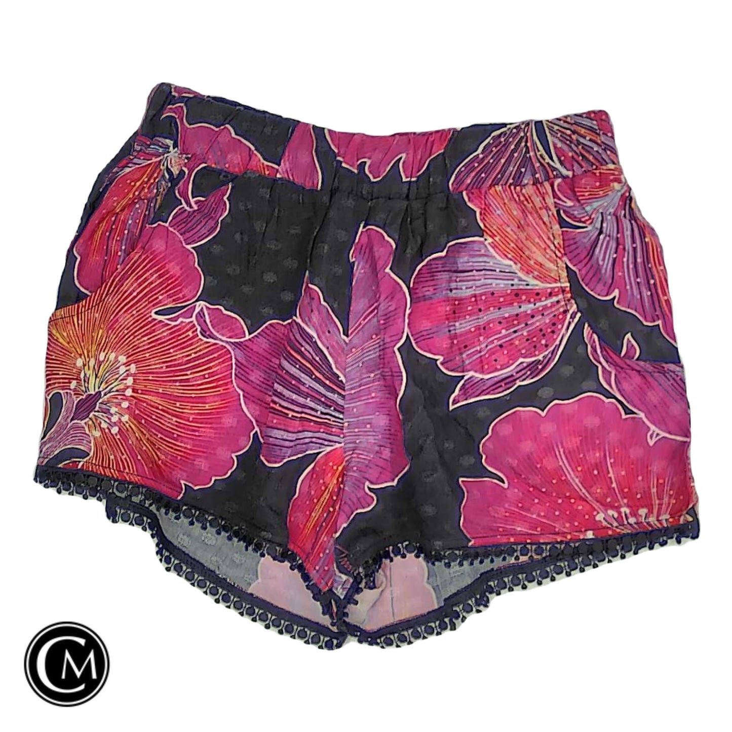 Shorts By Trina By Trina Turk In Black & Pink, Size: Xs image 1