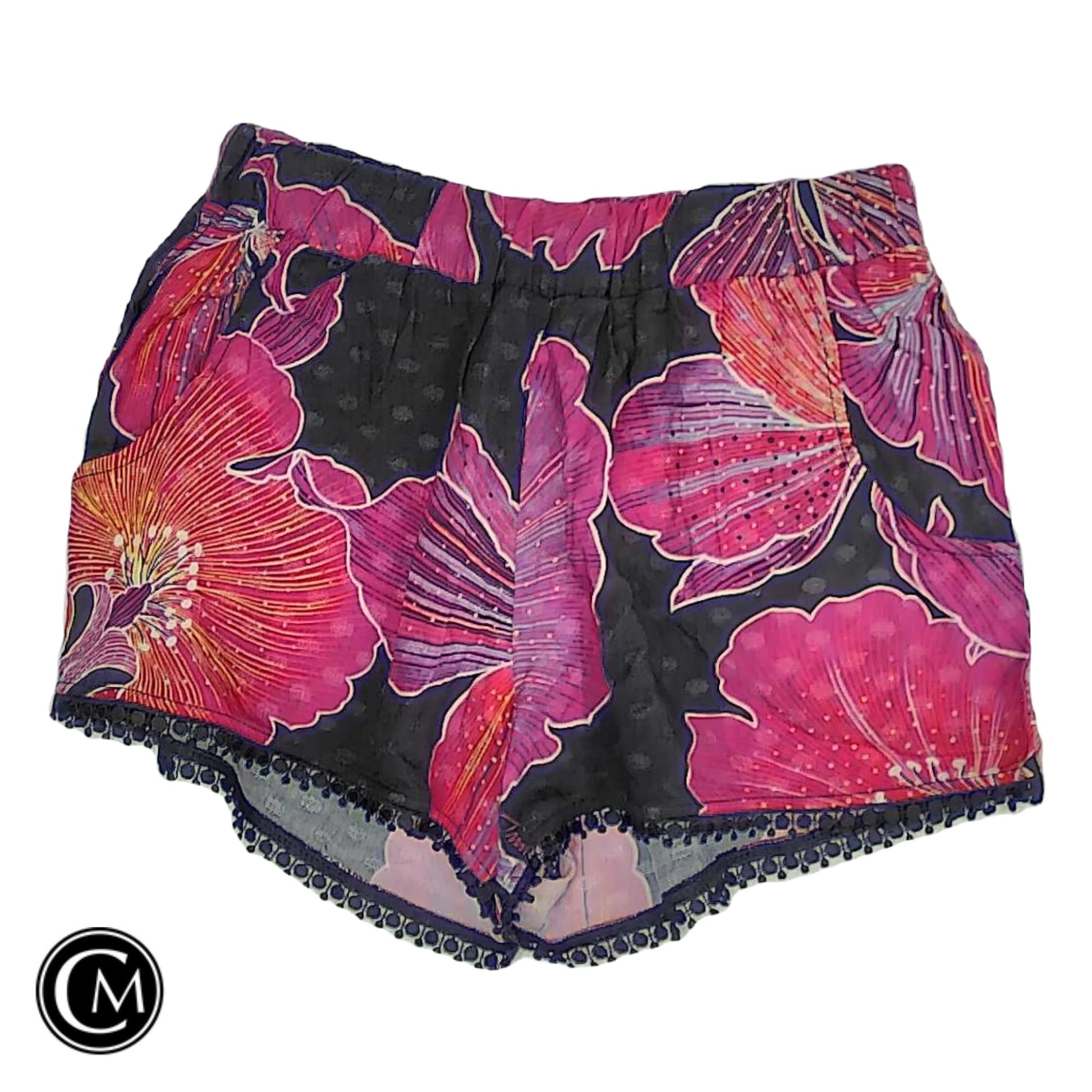Shorts By Trina By Trina Turk In Black & Pink, Size: Xs image 1