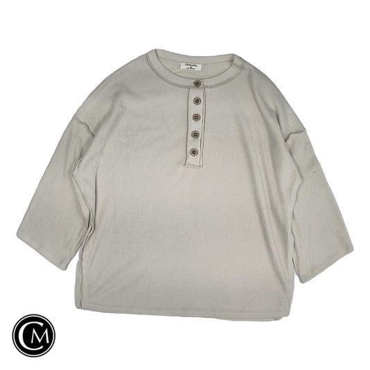 Top Ls By Zenana In Cream, Size: M image 1