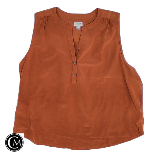 Top Sleeveless By J. Crew In Orange, Size: 2x image 1
