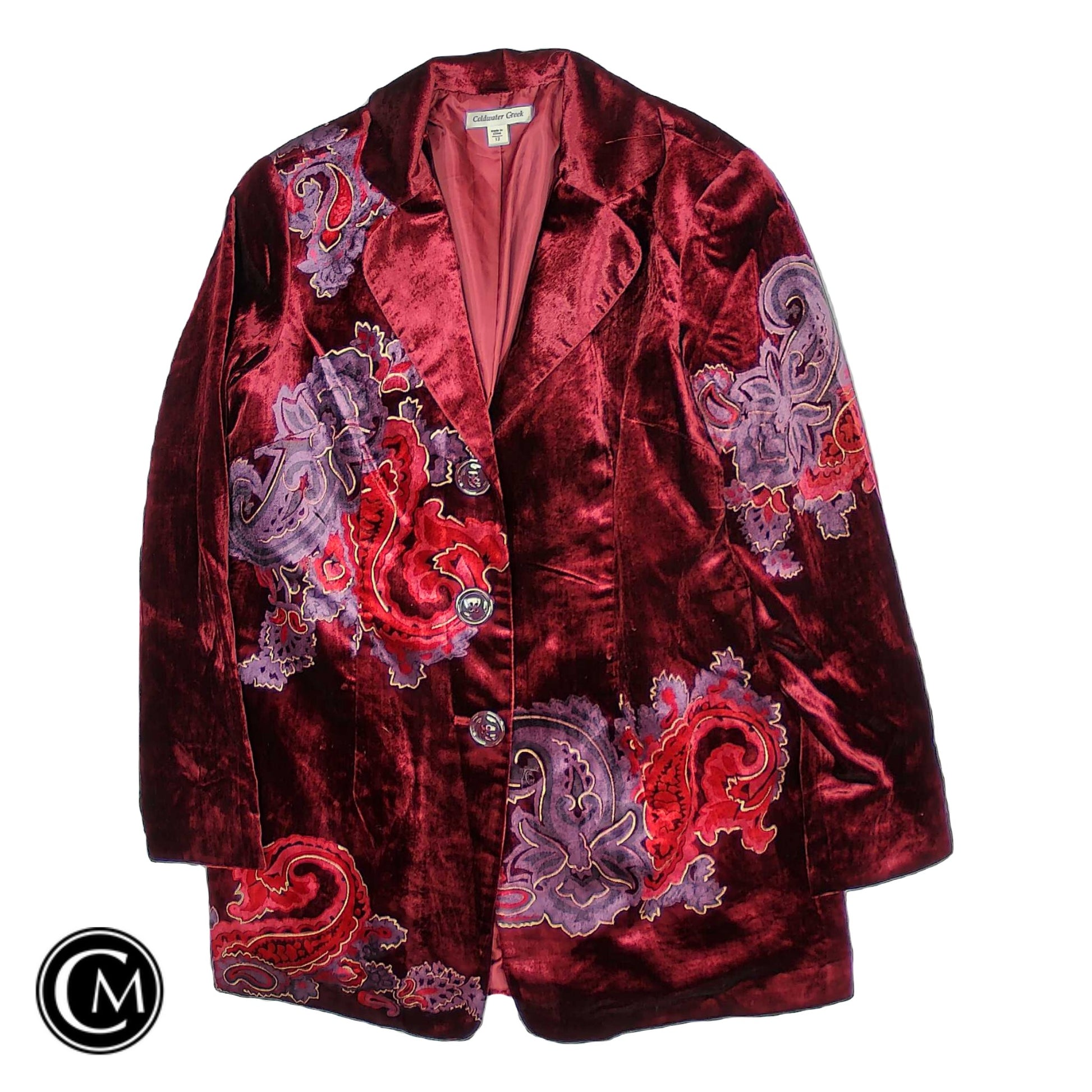 Blazer By Coldwater Creek In Maroon, Size: 12 image 1