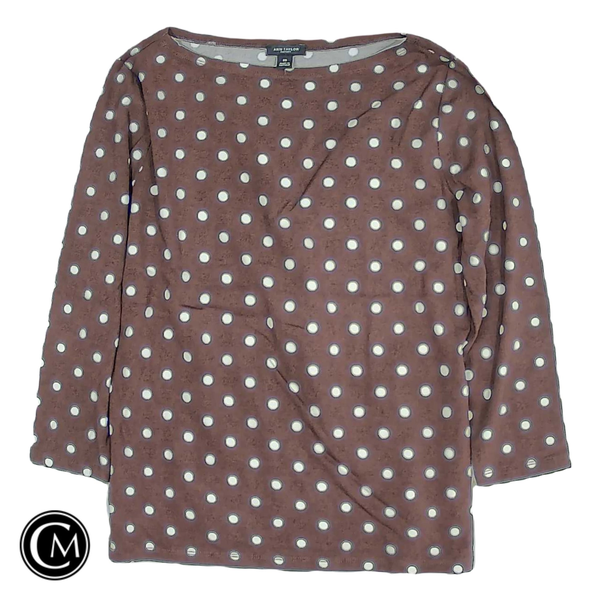 Top Ls By Ann Taylor In Polkadot Pattern, Size: Xs image 1