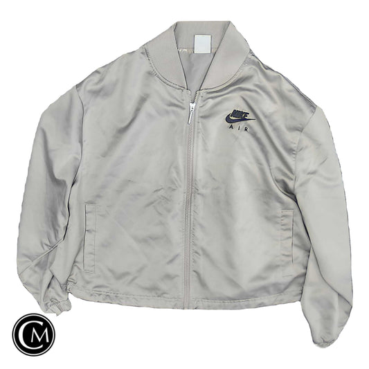 Athletic Jacket By Nike In Grey, Size: 1x image 1