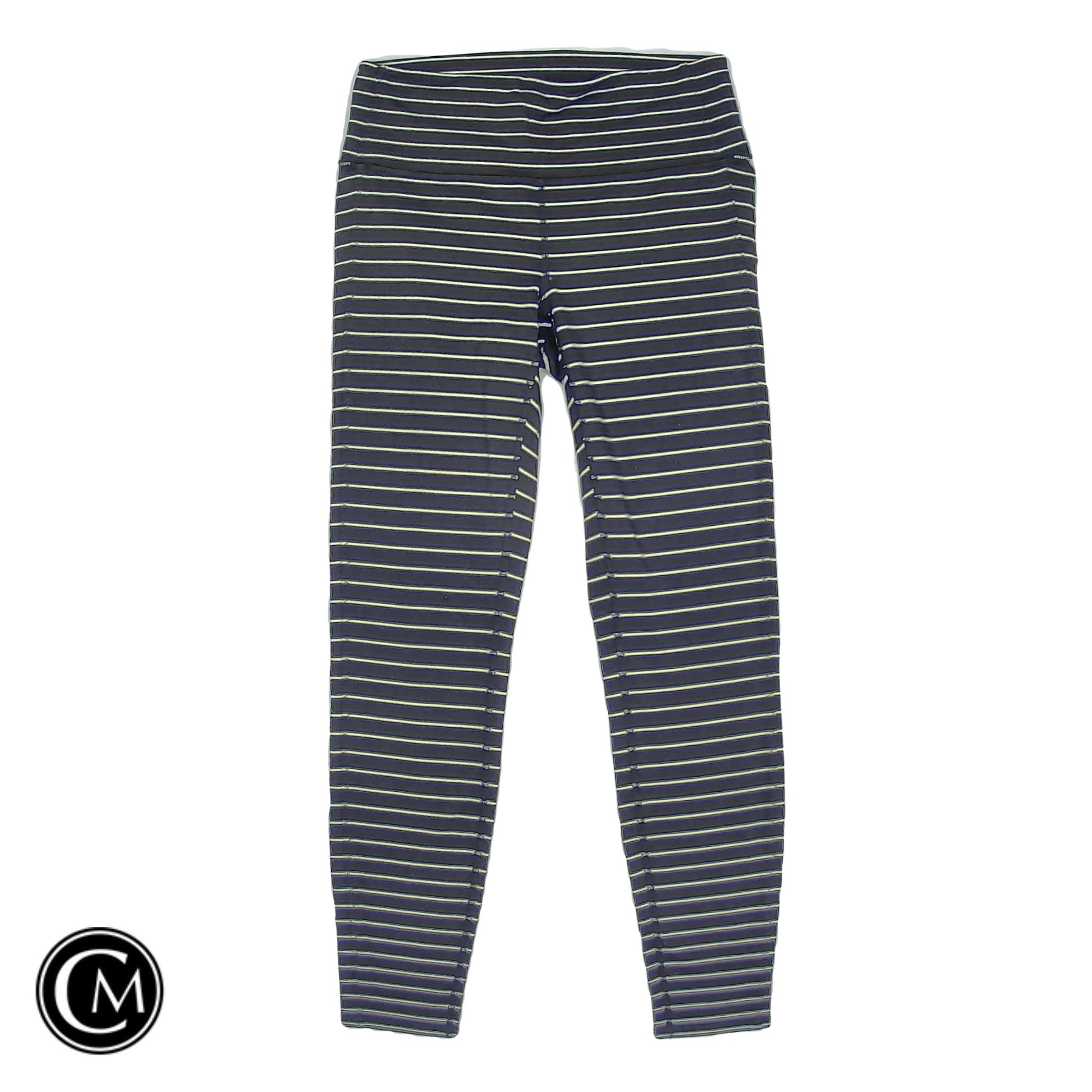 Athletic Leggings By Athleta In Black & White, Size: M image 1