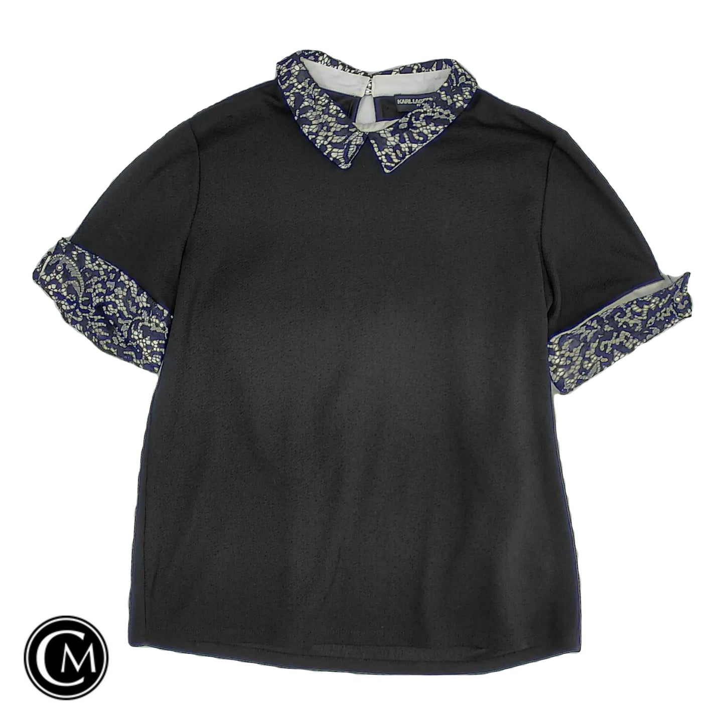 Top Ss By Karl Lagerfeld In Black, Size: M image 1