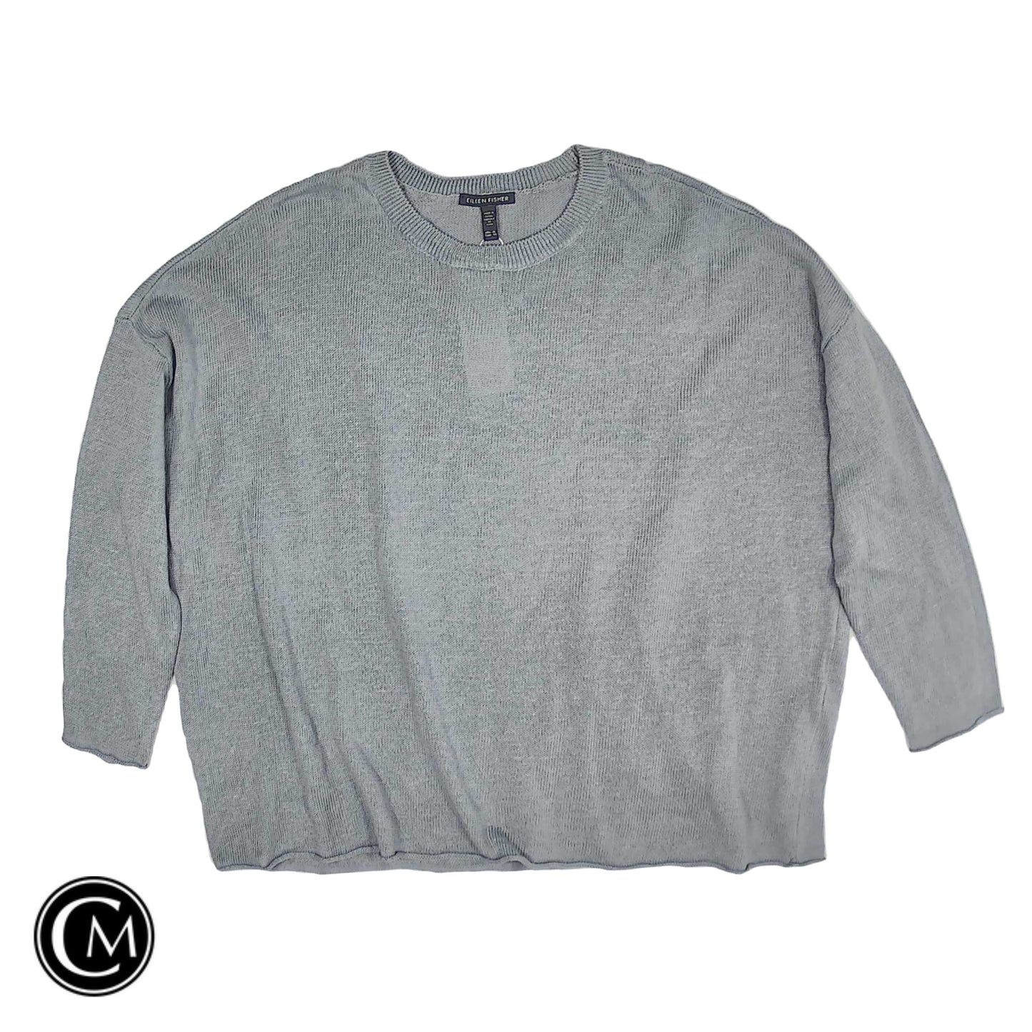 Sweatshirt Crewneck By Eileen Fisher In Grey, Size: Xl image 1