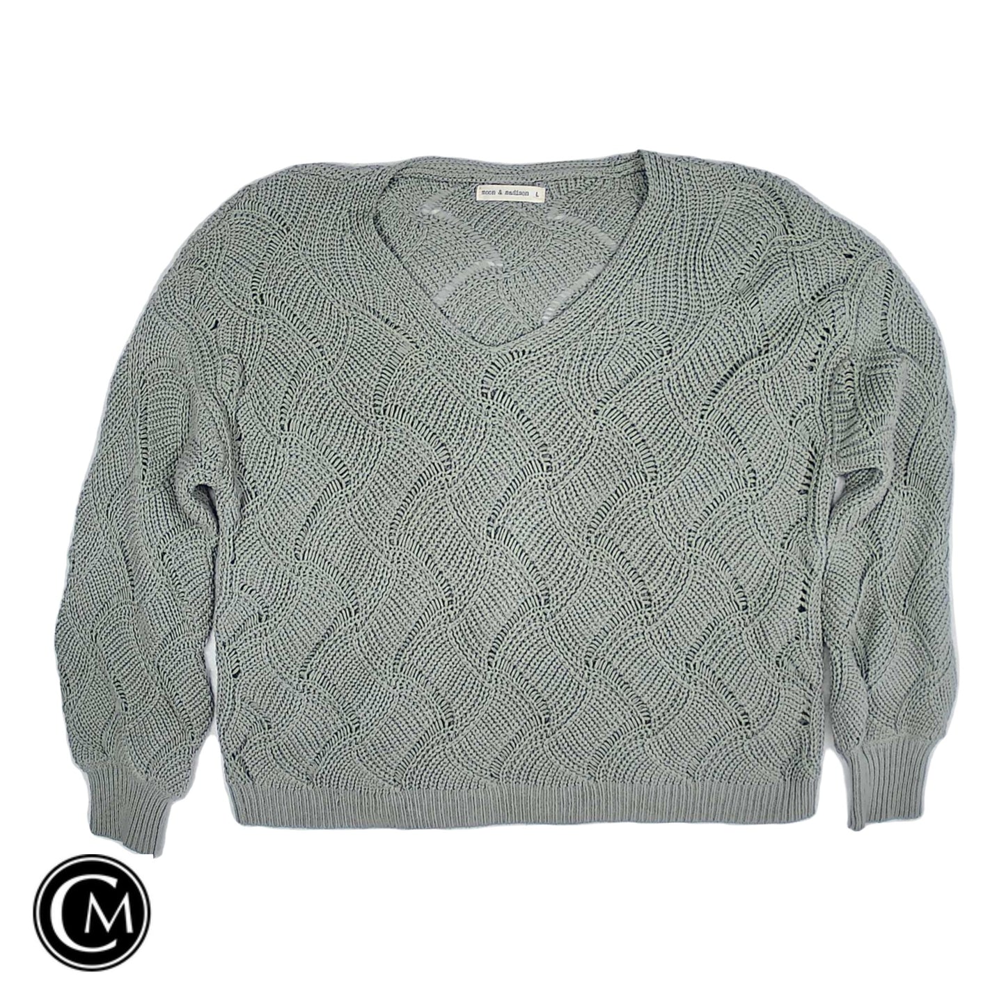 Sweater By Moon And Madison In Green, Size: L image 1