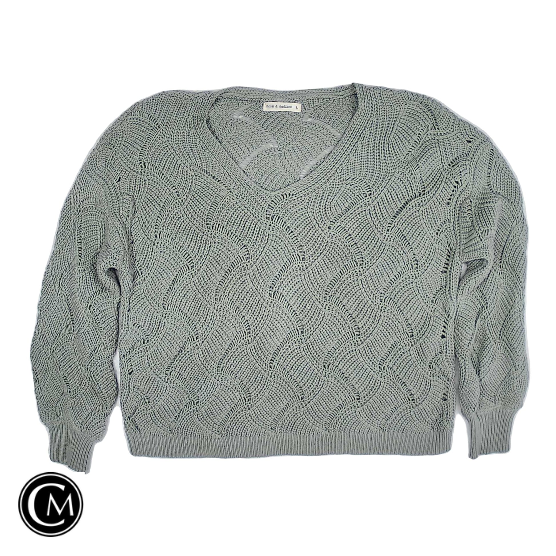 Sweater By Moon And Madison In Green, Size: L image 1