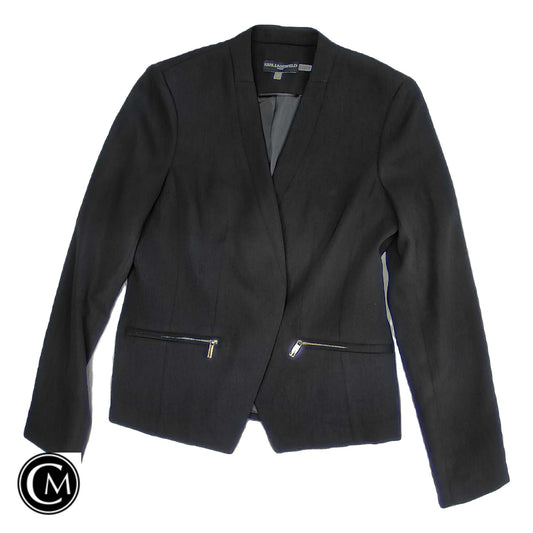 Blazer By Karl Lagerfeld In Black, Size: 4 image 1